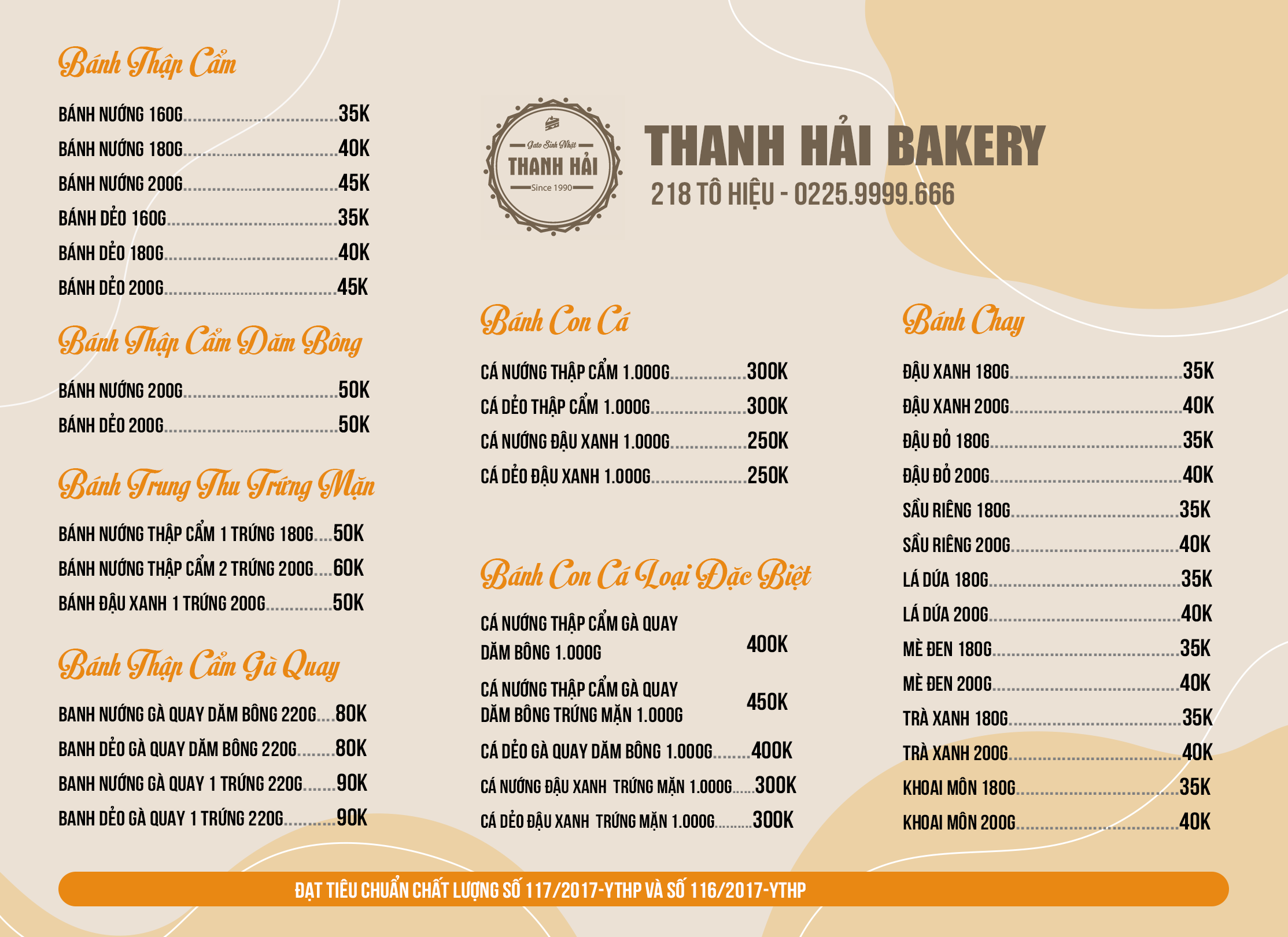 Hộp Bánh Trung Thu Rồng Vàng 4 Chiếc - Thanh Hải Bakery Hải Phòng